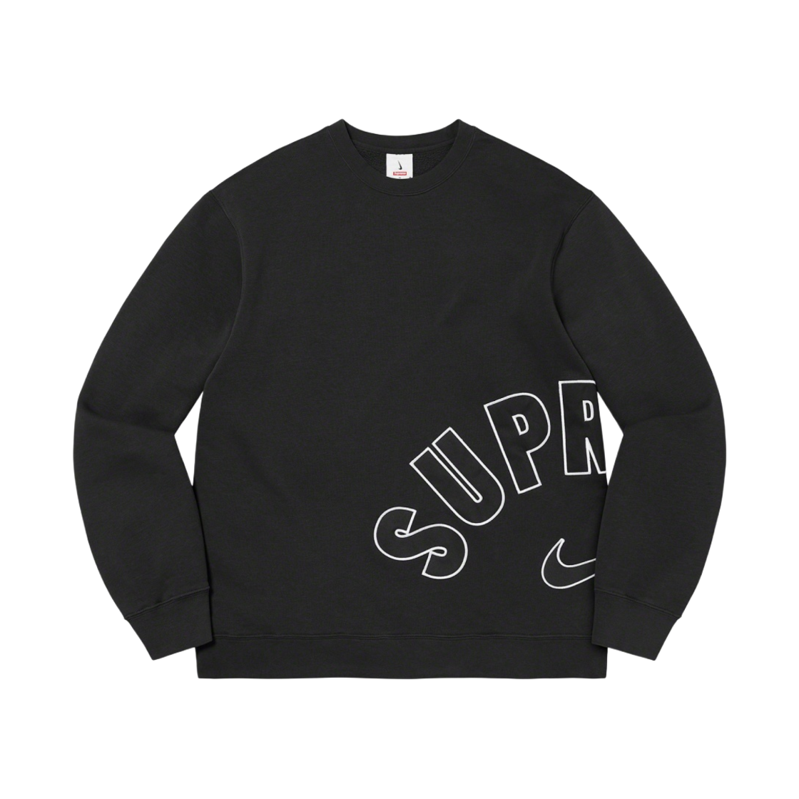 슈프림 x 나이키 아크 크루넥 블랙 - 22SS