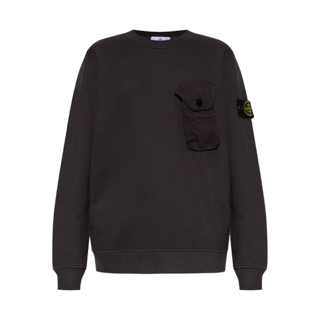 스톤 아일랜드 60419 브러쉬드 코튼 플리스 크루넥 스웨트셔츠 다크 그레이 - 21FW(Stone Island 60419 Brushed Cotton Fleece Crewneck Sweatshirt Dark Grey - 21FW) - 1