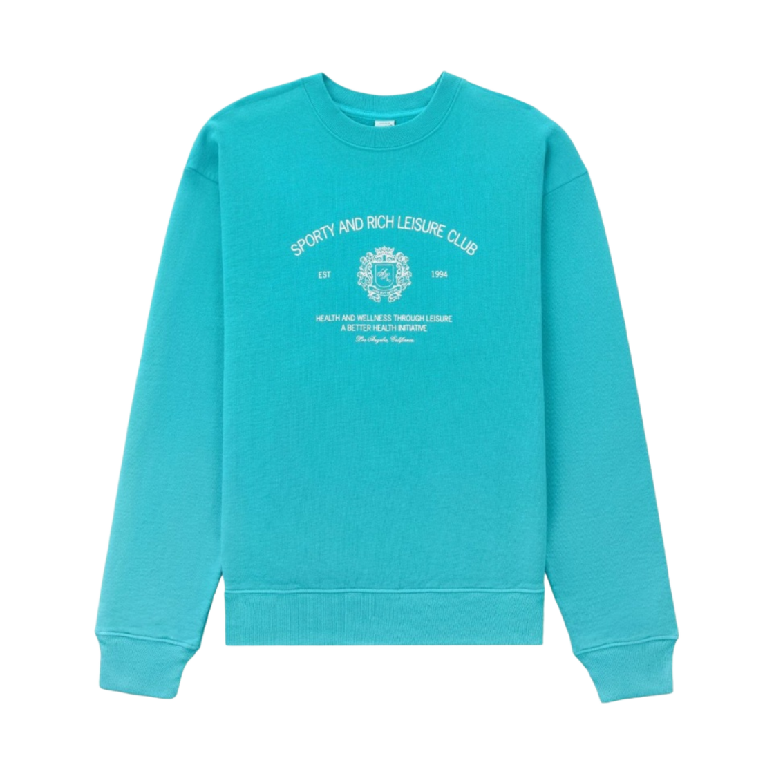 스포티 앤 리치 크레스트 크루넥 틸(Sporty & Rich Crest Crewneck Teal) - 1