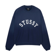Stussy Sun Faded Oversized Crew Navy