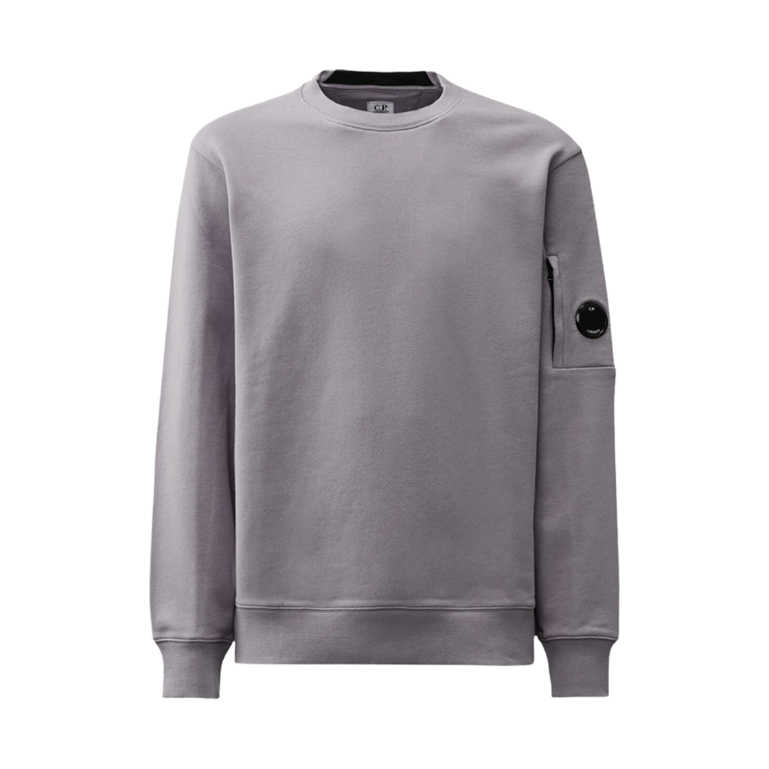 18CMSS023A005086W774 C.P. Company Lens Wappen Cotton Sweatshirt Lavander Violet - 25SS