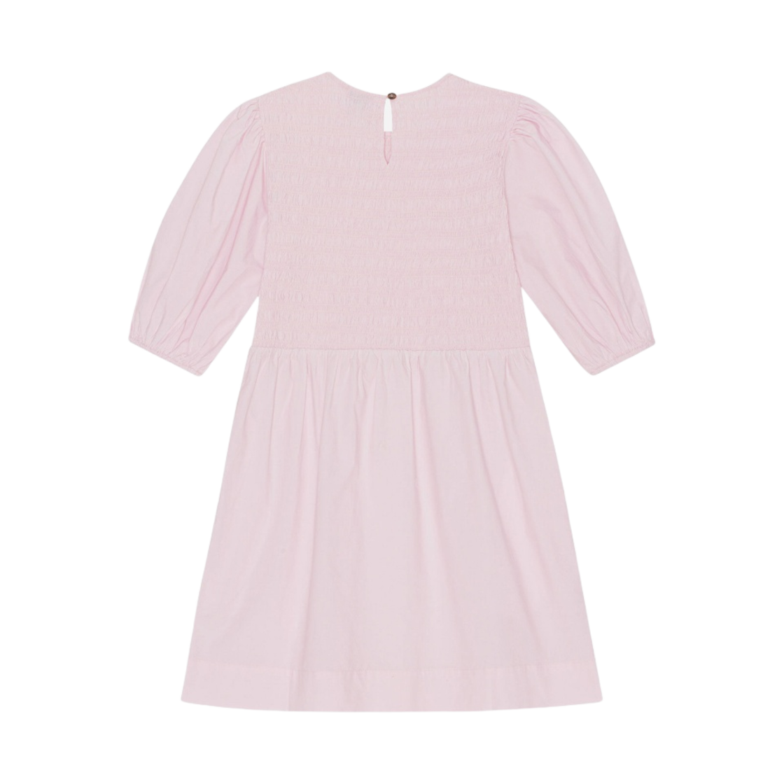 (W) 가니 코튼 포플린 미니 스모크 드레스 라이트 라일락((W) Ganni Cotton Poplin Mini Smock Dress Light Lilac) - 2