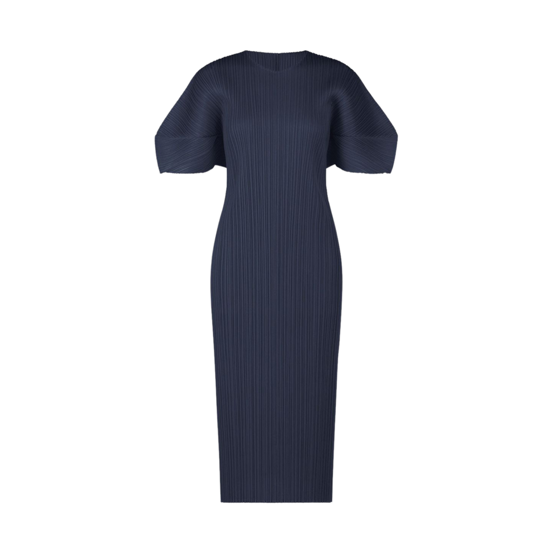 PP38-JH127-78 (W) Pleats Please Issey Miyake August Dress Dark Navy