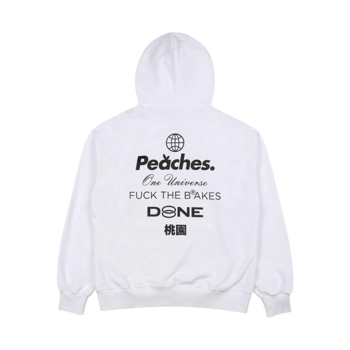 피치스 스테이플 후드 화이트(Peaches. Staple Hoodie White)