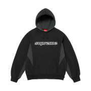 Supreme Division Hooded Sweatshirt Black - 24FW