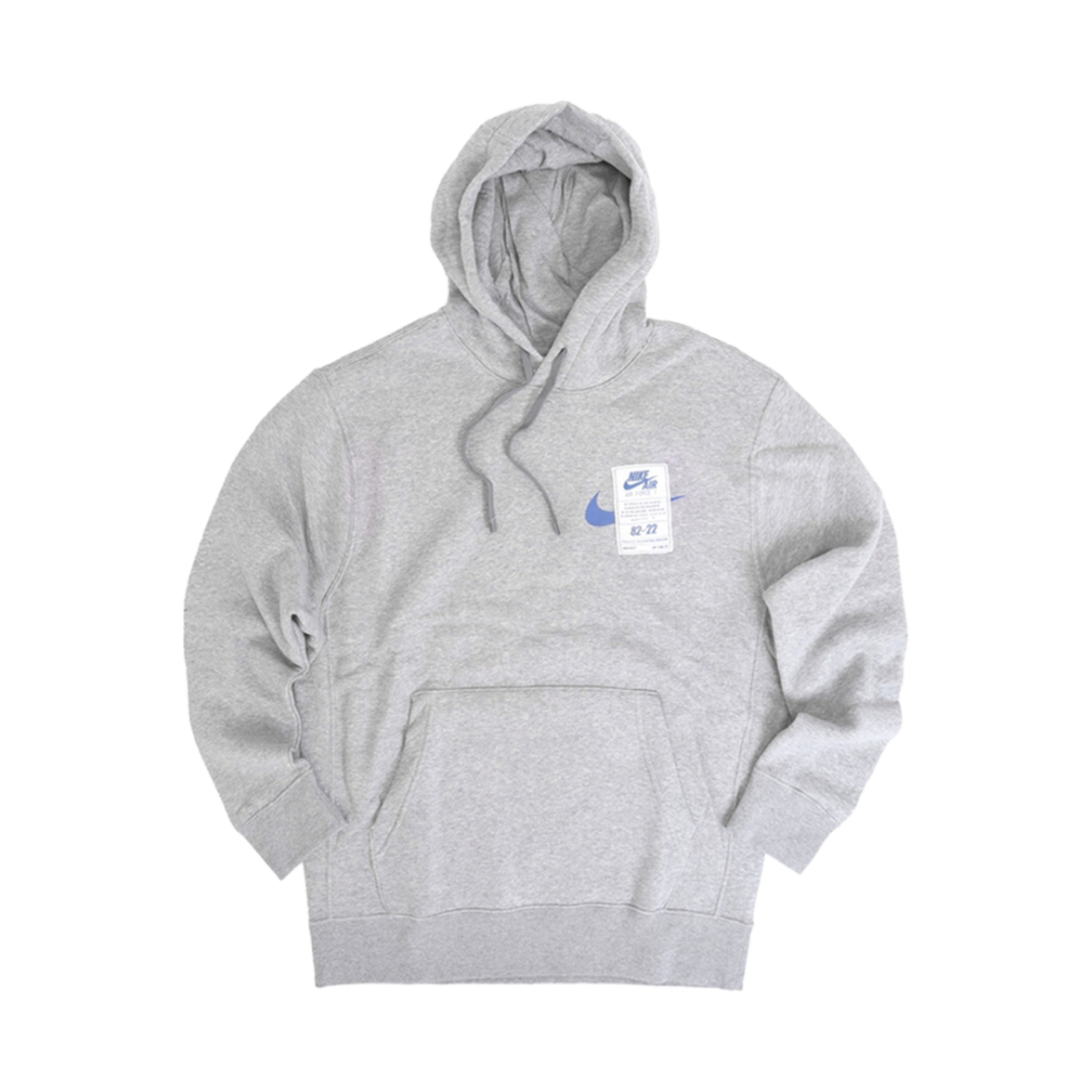 나이키 NSW 에어포스 1 오픈 후드 다크 그레이 헤더 - 아시아(Nike NSW Air Force 1 Open Hoodie Dark Grey Heather - Asia)