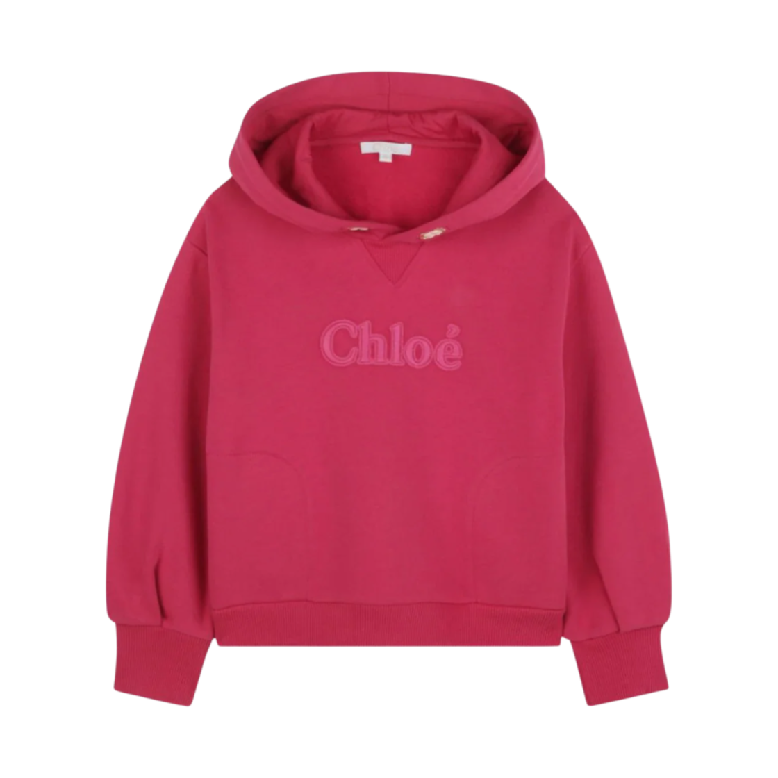 C20307-495 (Kids) Chloe Logo Embroidered Hooded Sweater Reddish Purple