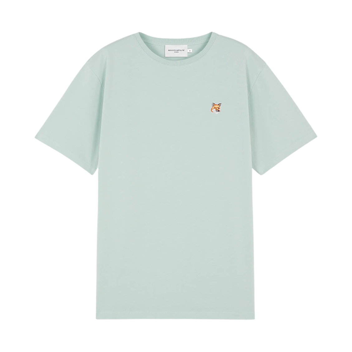 메종 키츠네 폭스 헤드 패치 릴렉스드 티셔츠 블루 헤이즈(Maison Kitsune Fox Head Patch Relaxed T-Shirt Blue Haze) - 1