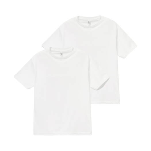 1301 White AAA Heavy Cotton 1301 T-Shirt White (2Pack)