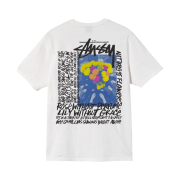 Stussy Camellias Pig. Dyed T-Shirt Natural