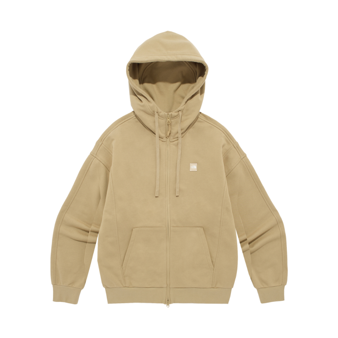 NJ5JQ50L The North Face Mini Box Logo Zip Up Beige
