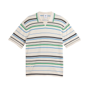 Adidas x Wales Bonner Knit Polo Shirt Wonder White Green - KR Sizing