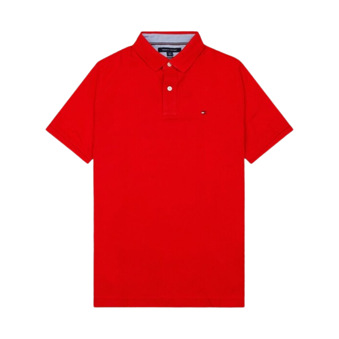 타미 힐피거 슬림핏 에센셜 솔리드 폴로 티셔츠 레드(Tommy Hilfiger Slim Fit Essential Solid Polo T-Shirt Red)