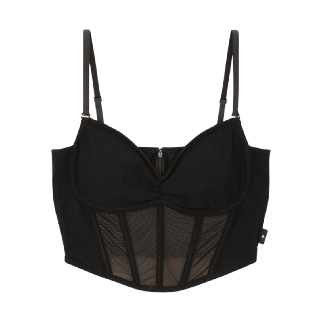(W) 에스엠에프케이 와일드월드 코르셋 가운 베스트 탑 블랙((W) SMFK Wildworld Corset Gown Vest Top Black)