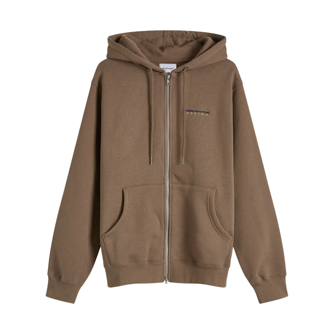 디스이즈네버댓 DSN 로고 집업 후드 브라운(Thisisneverthat DSN Logo Zip Up Hoodie Brown)