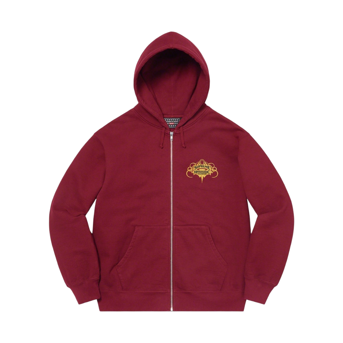 슈프림 x 히스테릭 글래머 집업 후드 스웨트셔츠 카디널 - 21SS(Supreme x Hysteric Glamour Zip Up Hooded Sweatshirt Cardinal - 21SS) - 1