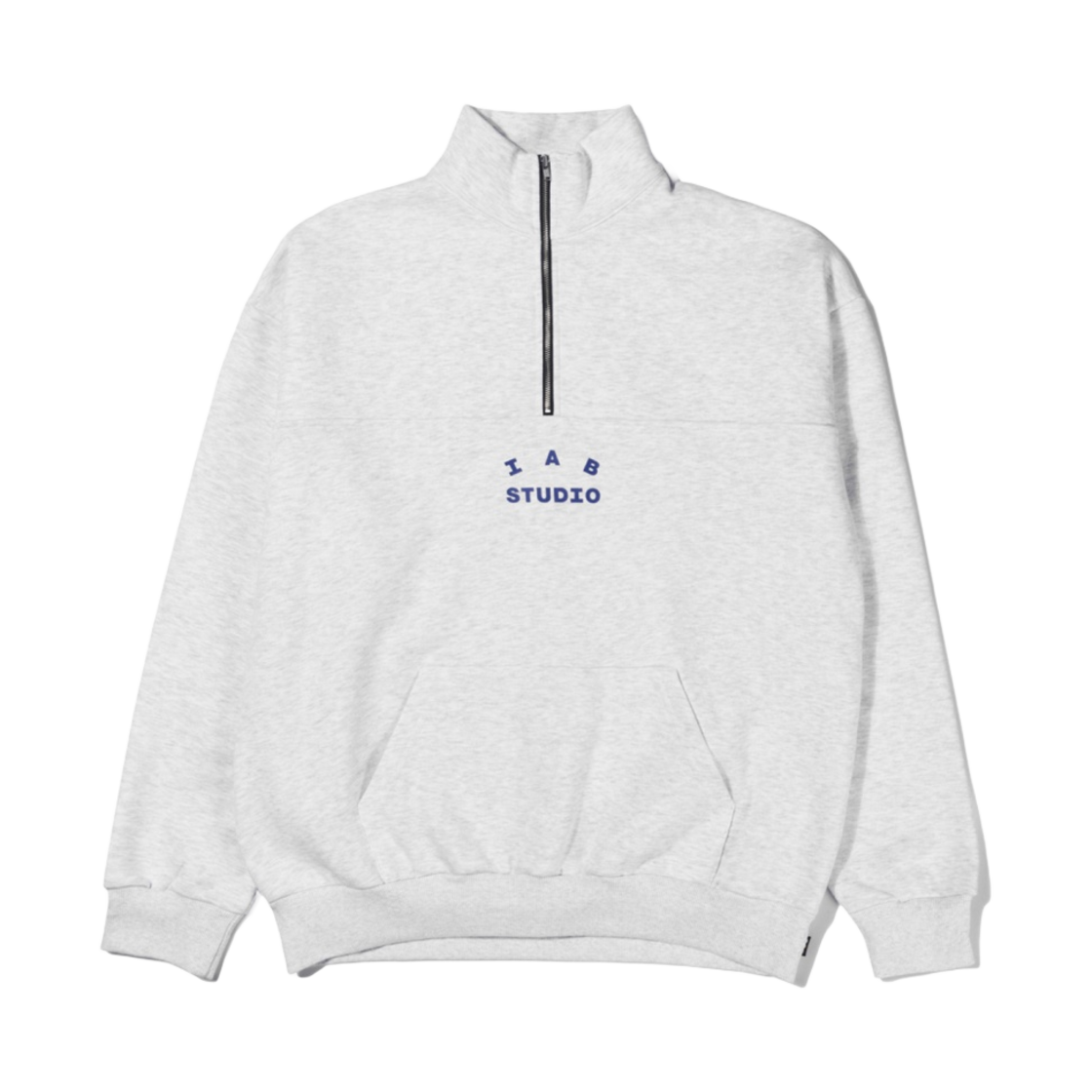 - IAB Studio Half Zip Pullover Light Gray