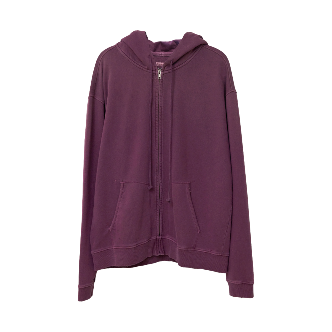 아마이유우츠 데미지 후디 집-업 퍼플(Amaiyuutsu Damaged Hoodie Zip-up Purple)