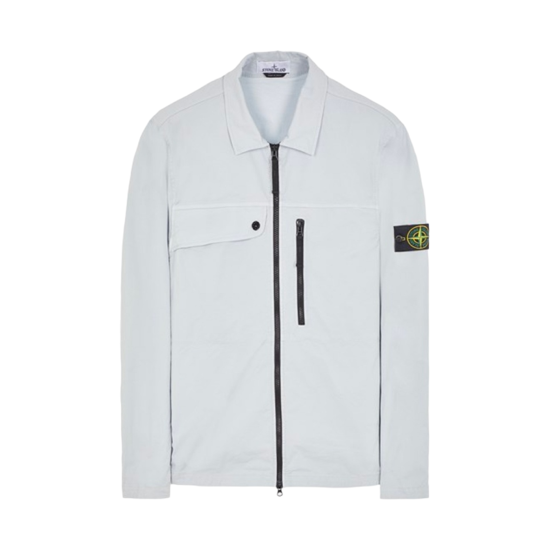 스톤 아일랜드 10210 수피마 코튼 트윌 스트레치-TC 오버셔츠 스카이 블루 - 24SS(Stone Island 10210 Supima Cotton Twill Stretch-TC Overshirt Sky Blue - 24SS) - 1
