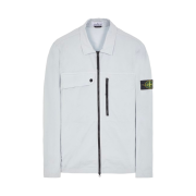 Stone Island 10210 Supima Cotton Twill Stretch-TC Overshirt Sky Blue - 24SS