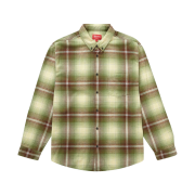 Supreme Shadow Plaid Flannel Shirt Green - 23SS