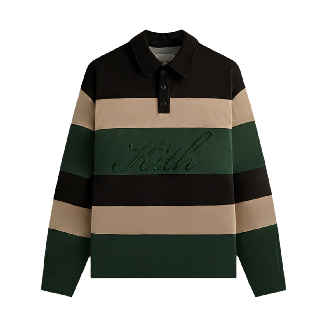 키스 스트라이프 마이크로스웨이드 태너 풀오버 블랙(Kith Stripe Microsuede Tanner Pullover Black)