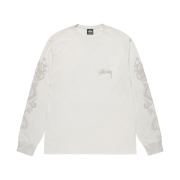 Stussy Dragons Pigment Dyed LS T-Shirt Natural