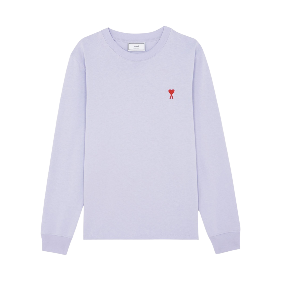 E21HJ005-701-504 AMI de Coeur LS T-Shirt Lilac - 21SS