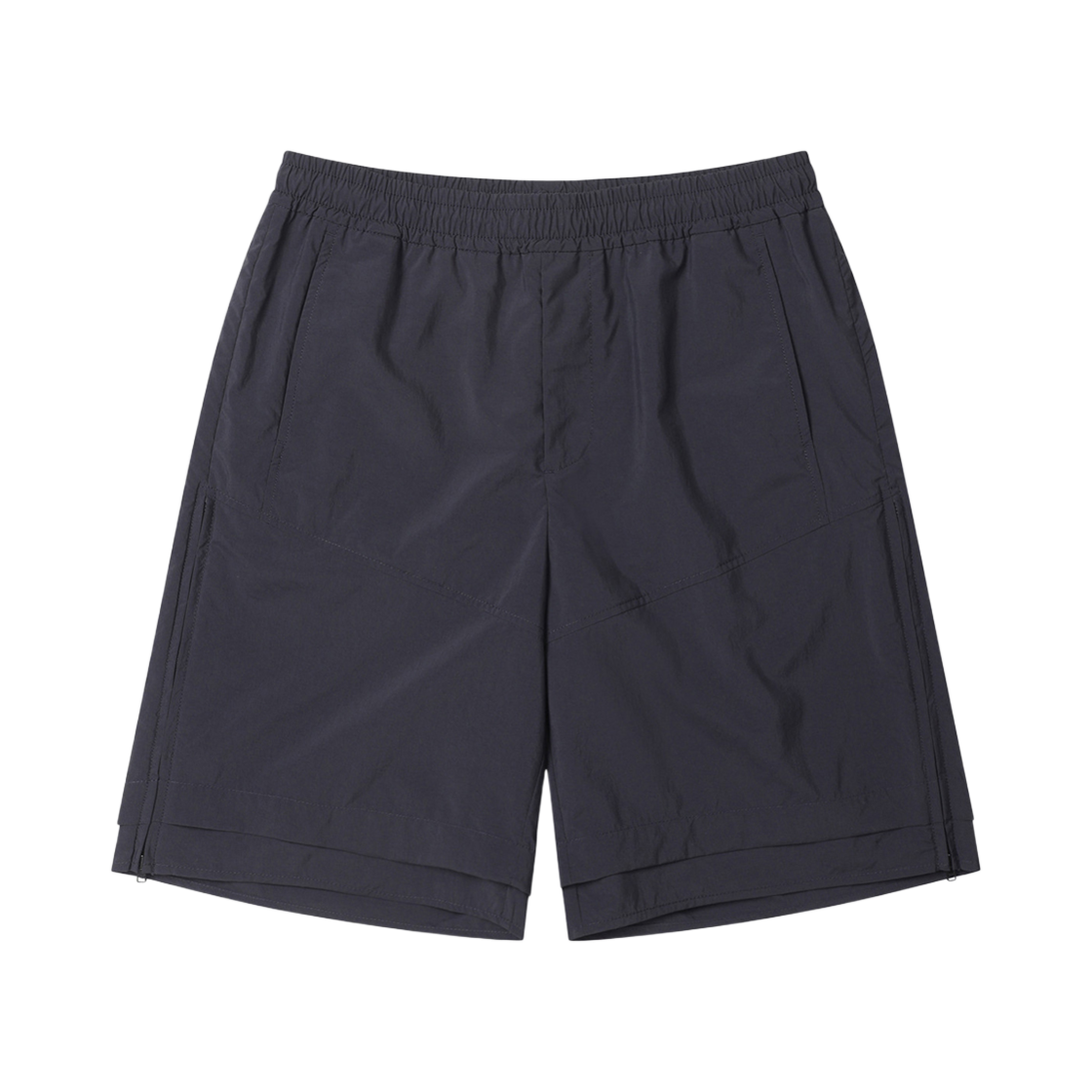CWPAM25366BKX Customellow Zip Layered Shorts Black