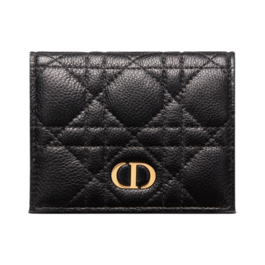 디올 카로 미니 지갑 까나쥬 카프스킨 블랙 헤이즐넛 라떼(Dior Caro Mini Wallet Cannage Calfskin Black Hazelnut Latte) - 1