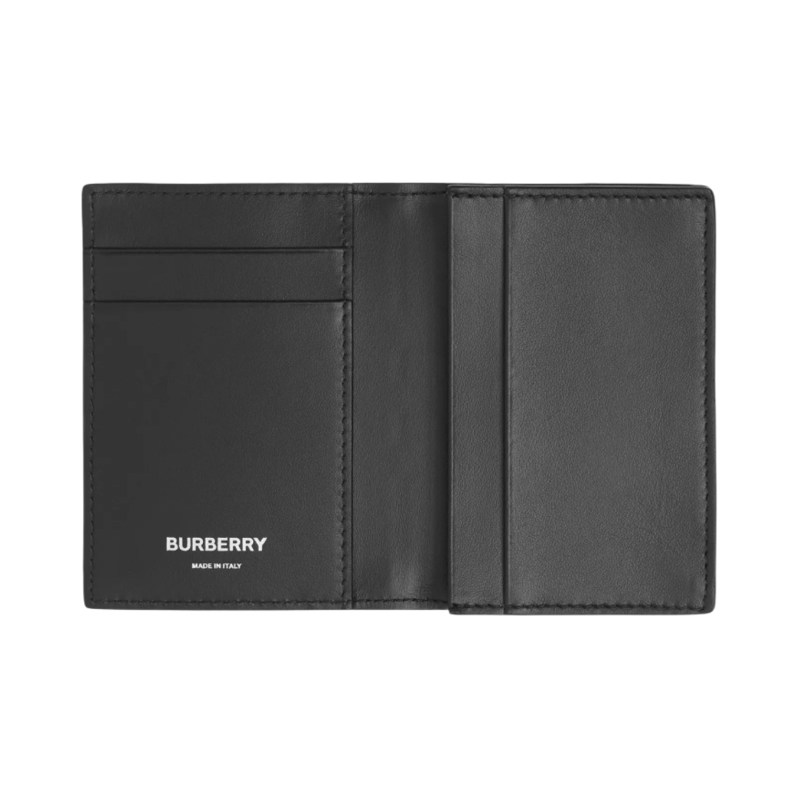 버버리 엠보스 체크 레더 폴딩 카드 케이스 블랙(Burberry Embossed Check Leather Folding Card Case Black) - 2