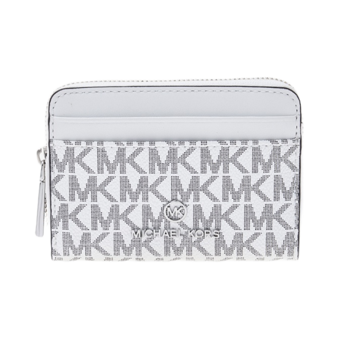 34R3ST9Z1B089 Michael Kors Jet Set Small Logo Wallet White