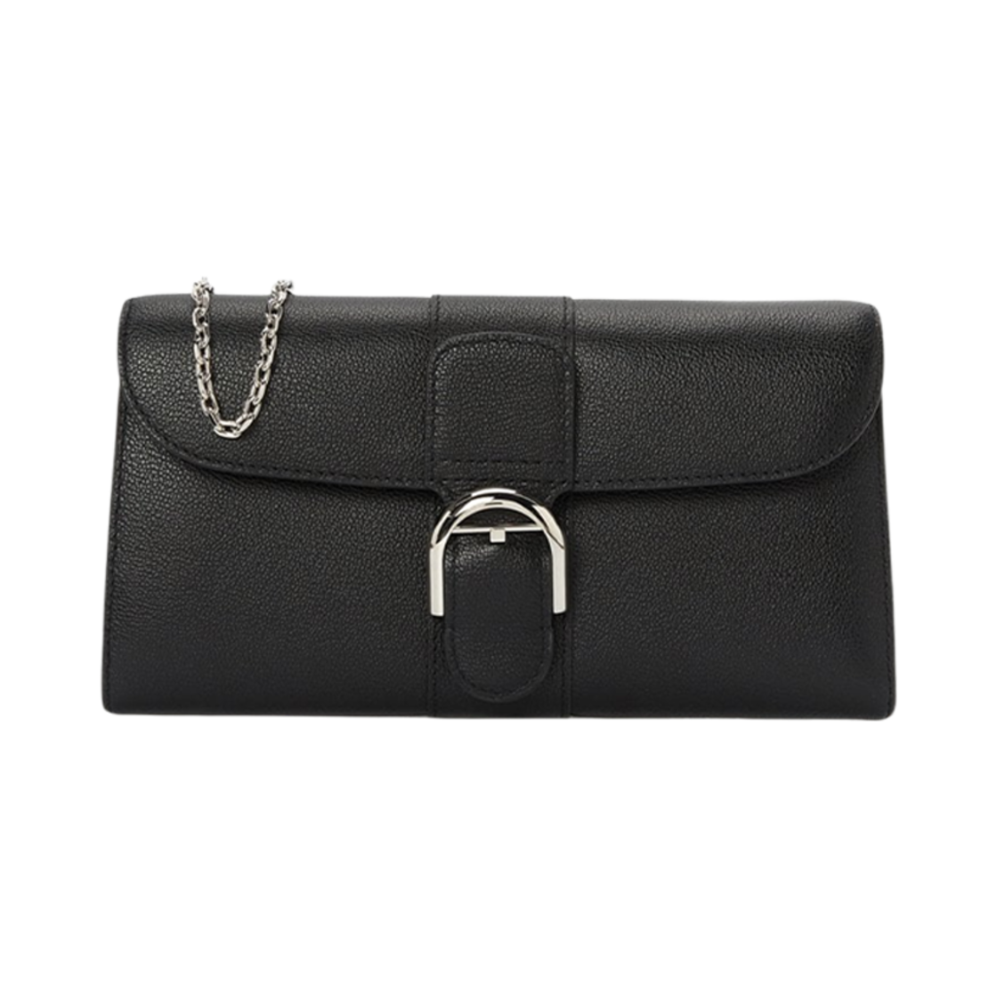 AB0476AAU099ZPA Delvaux Brillant Chain Wallet Black