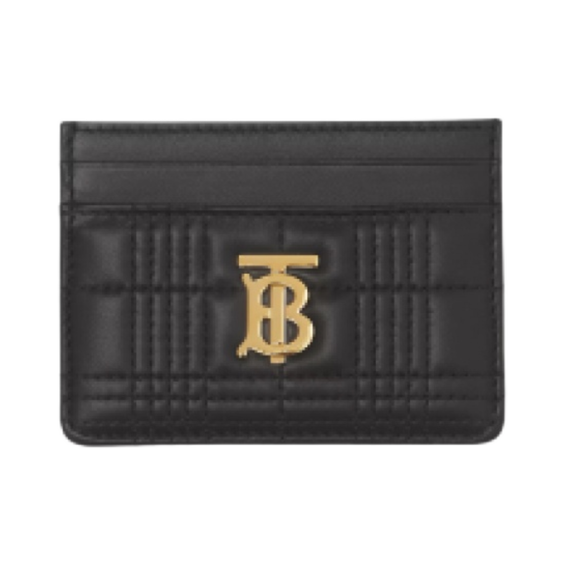 8049295 Burberry Quilted Leather Lola Card Case Black