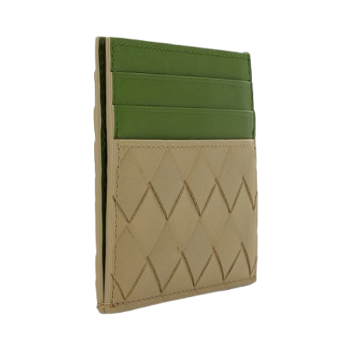보테가 베네타 인트레치아토 카드 케이스 트래버틴 아보카도(Bottega Veneta Intrecciato Credit Card Case Travertine Avocado) - 2