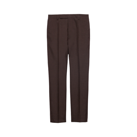 UP0141-1CMV-F0192 Prada Mohair and Silk Pants Ebony