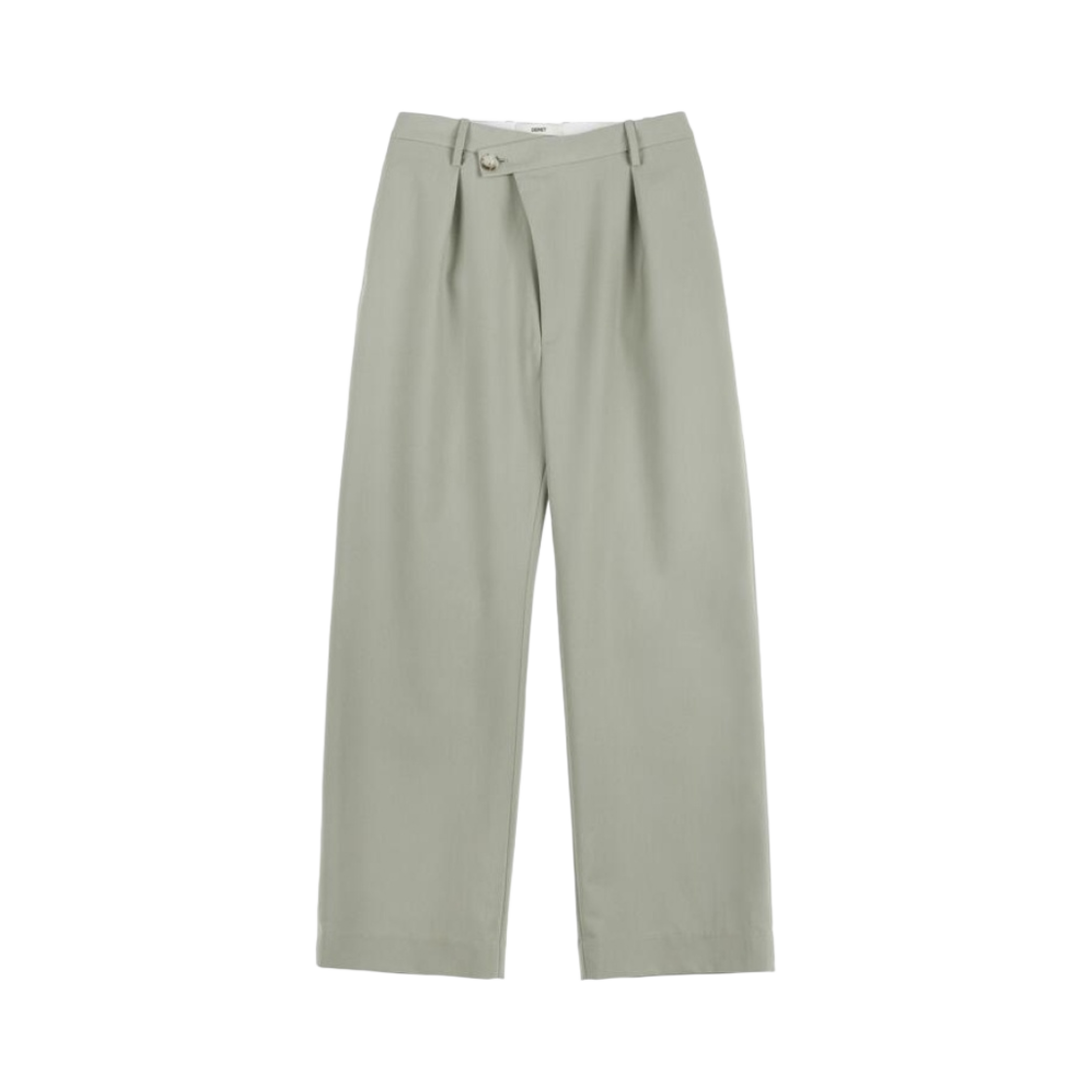 (W) 다이닛 오버랩 와이드 트라우저 페일 카키((W) Deinet Overlap Wide Trouser in Pale Khaki)