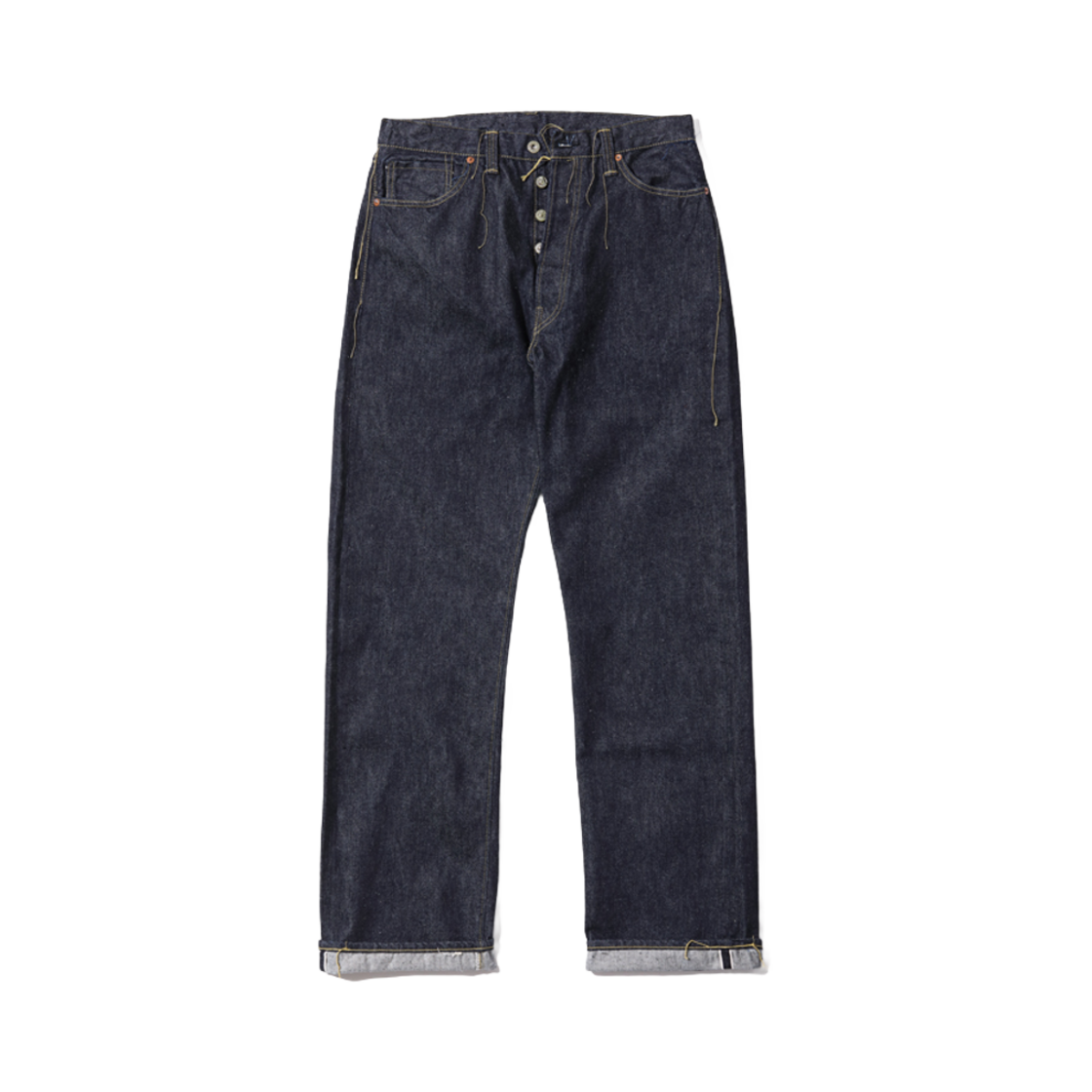 슈가 케인 메이드 인 USA 13온즈 블루 데님 웨이스트 오버롤 S1944 모델 원 워시(Sugar Cane Made in USA 13 oz. Blue Denim Waist Overalls S1944 Model One Wash)