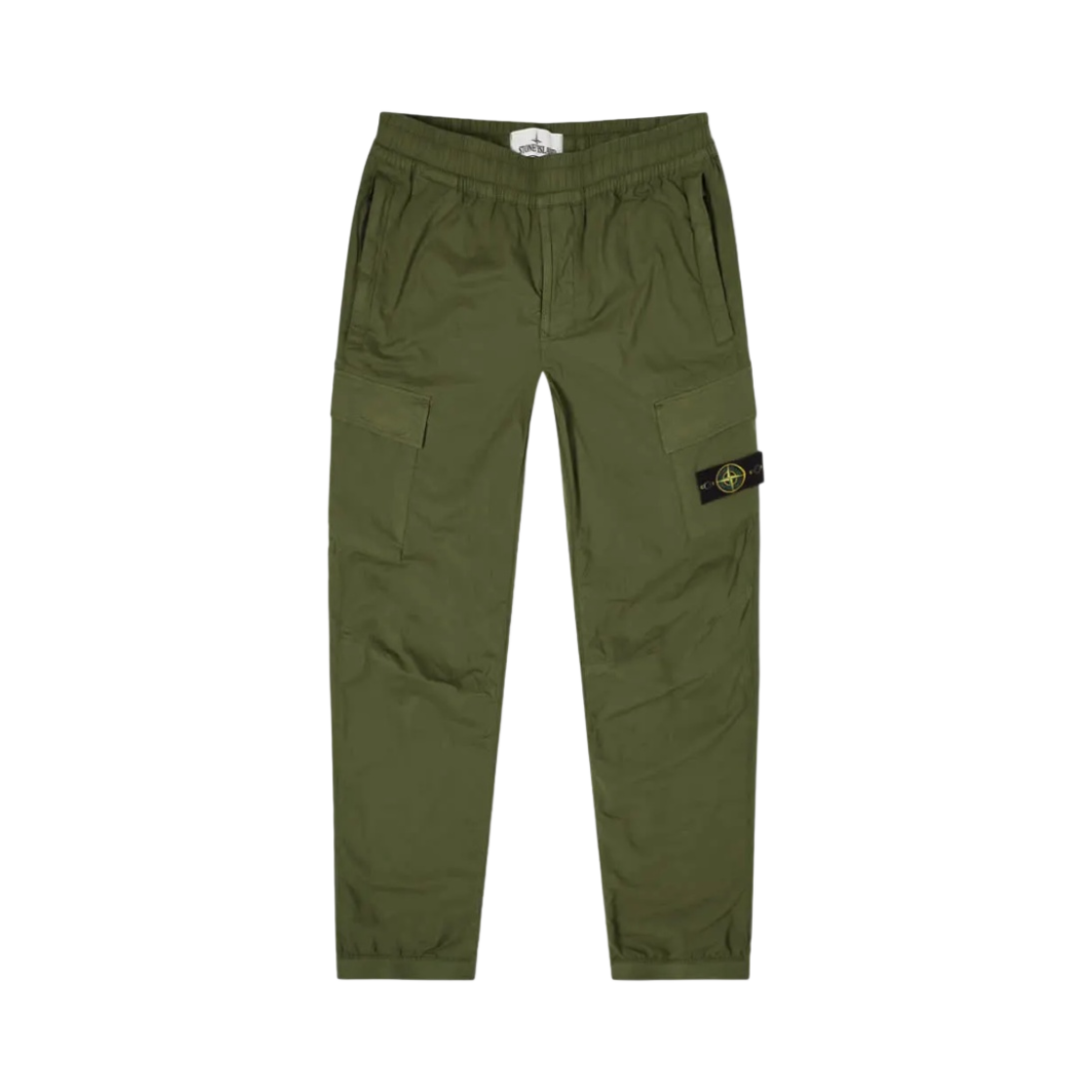 스톤 아일랜드 31303 스트레치 코튼 텔라 파라슈트 카고 팬츠 올리브 그린 - 22SS