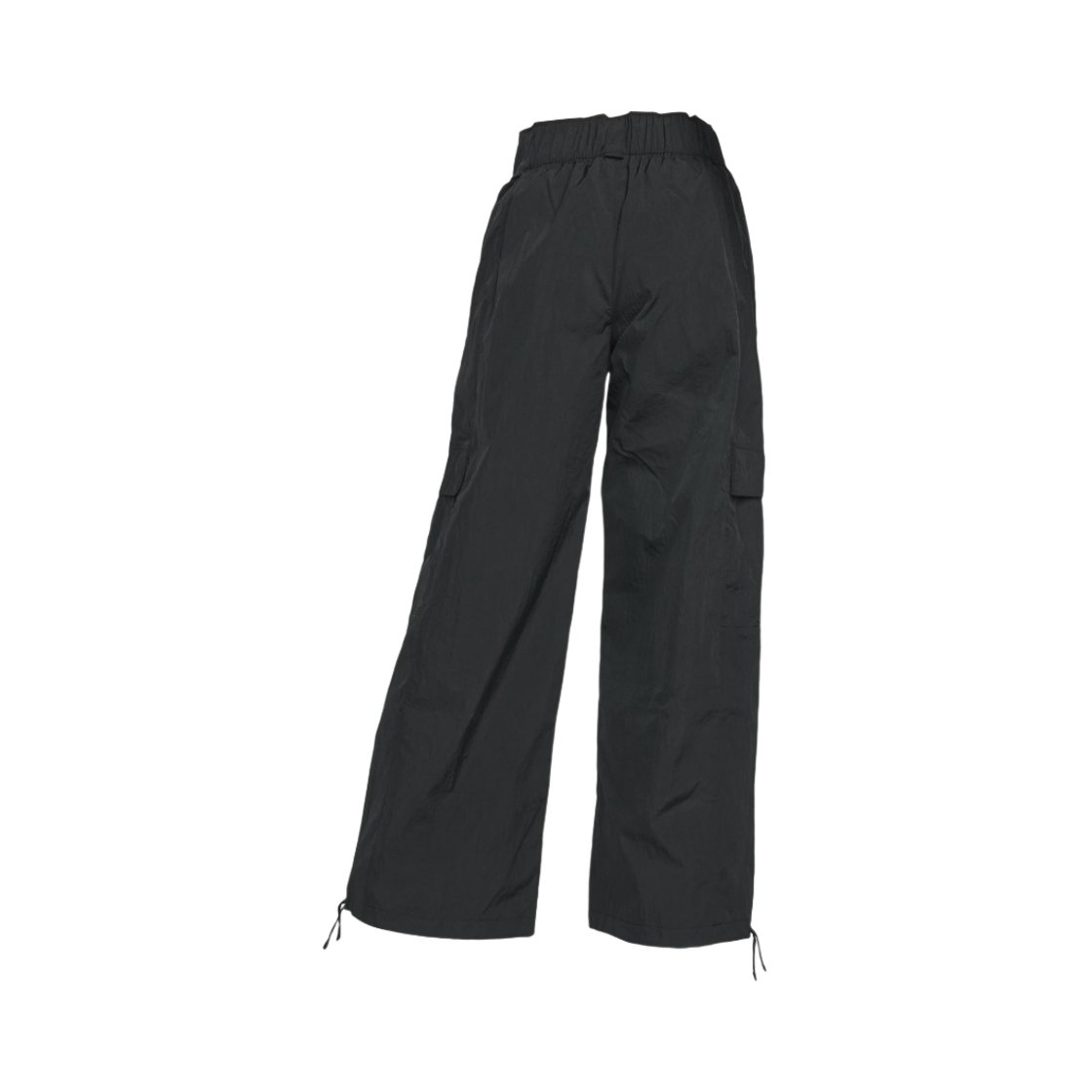 (W) 나이키 NSW 오버사이즈드 하이 웨이스트 우븐 팬츠 블랙 - 아시아((W) Nike NSW Oversized High Waisted Woven Pants Black - Asia) - 2