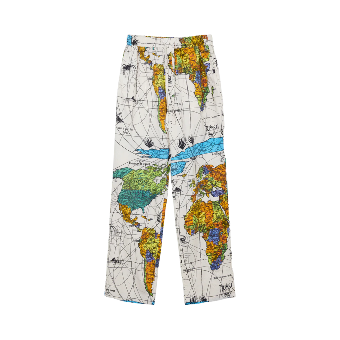 세인트 마이클 x 닥터 우 월드 맵 파자마 팬츠 화이트 - 23SS(Saint Mxxxxxx x Dr. Woo World Map Pajama Pants White - 23SS) - 1