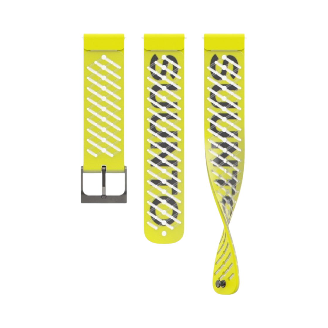 순토 22mm 애슬레틱 5 실리콘 스트랩 S & M 레몬 옐로우(Suunto 22mm Athletic 5 Silicone Strap S & M Lemon Yellow)