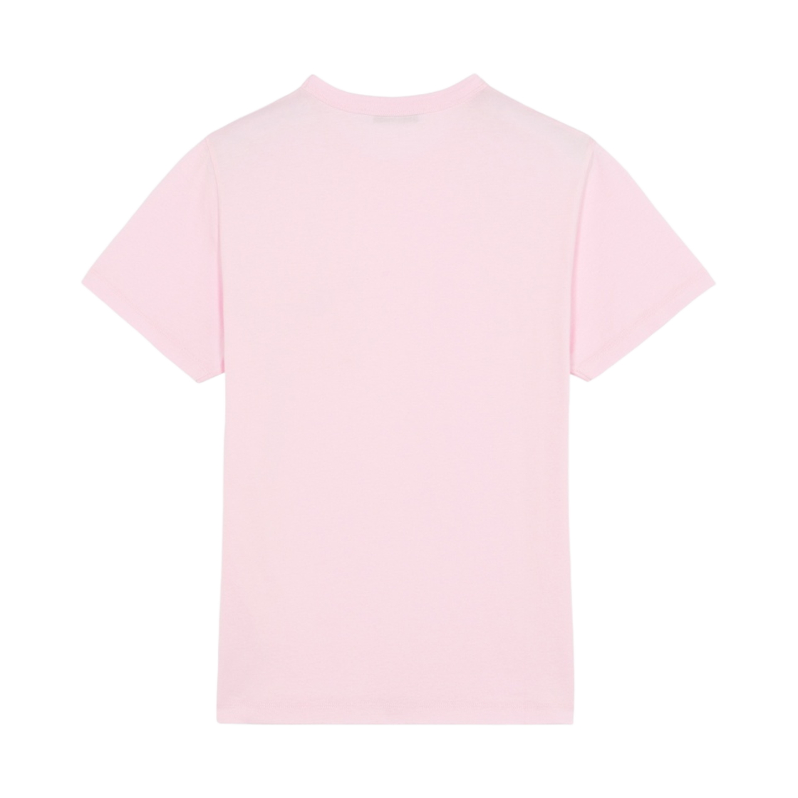 (W) 메종 키츠네 트리컬러 폭스 패치 클래식 포켓 티셔츠 핑크((W) Maison Kitstune Fox Patch Classic Pocket T-Shirt Pink) - 2