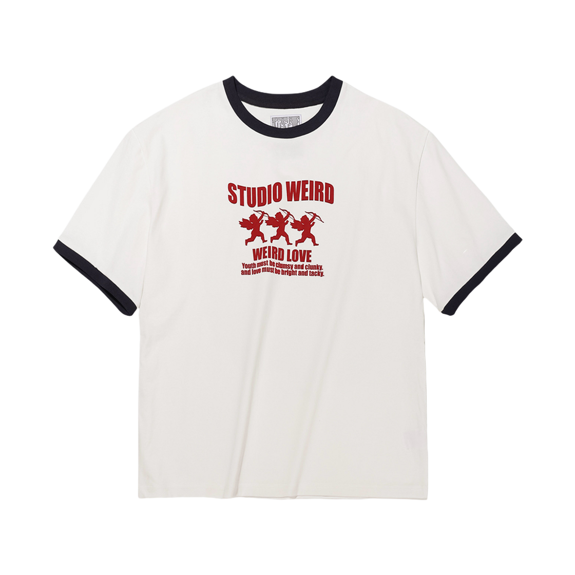 스튜디오위어드 큐피드 링거 티셔츠 네이비(STUDIO WEIRD Cupid Linger T-shirt Navy)