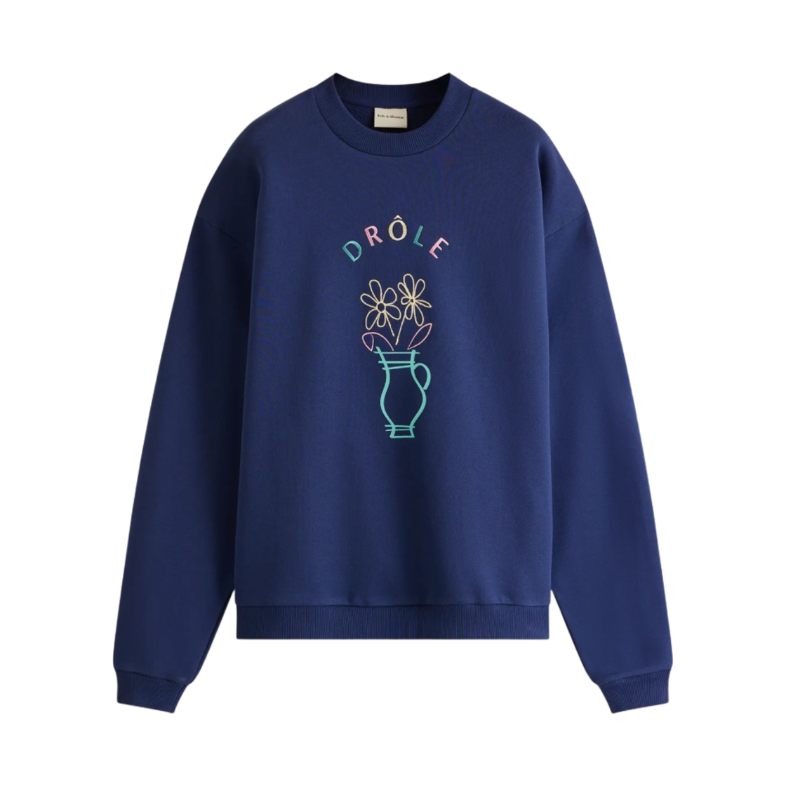 SW117-CO001-NY Drole de Monsieur Pot de Fleurs Le Sweatshirt Navy