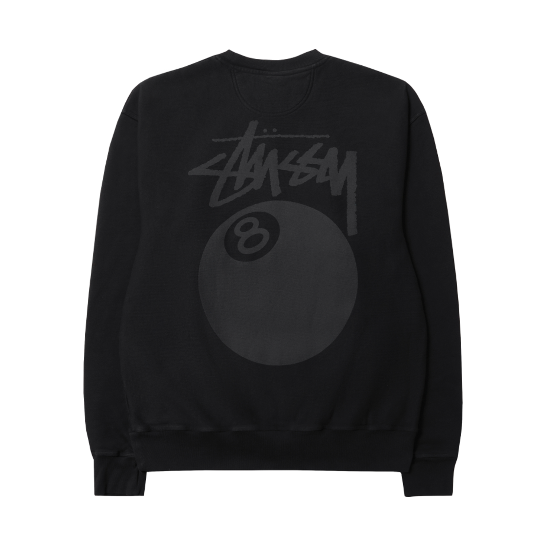 스투시 8볼 크루 피그먼트 다이드 블랙 2(Stussy 8 Ball Crew Pigment Dyed Black 2)