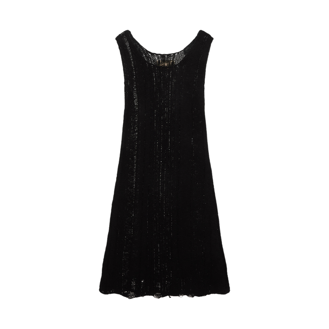 MK2411KO001M (W) Matin Kim Stripe Chunky Knit Dress Black