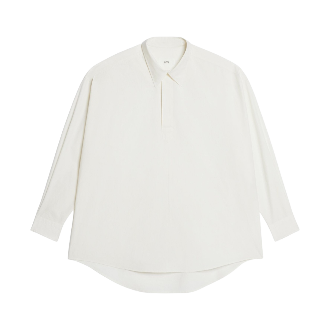 FDR108-CO0014-168 (W) AMI Short Shirt Dress Natural White