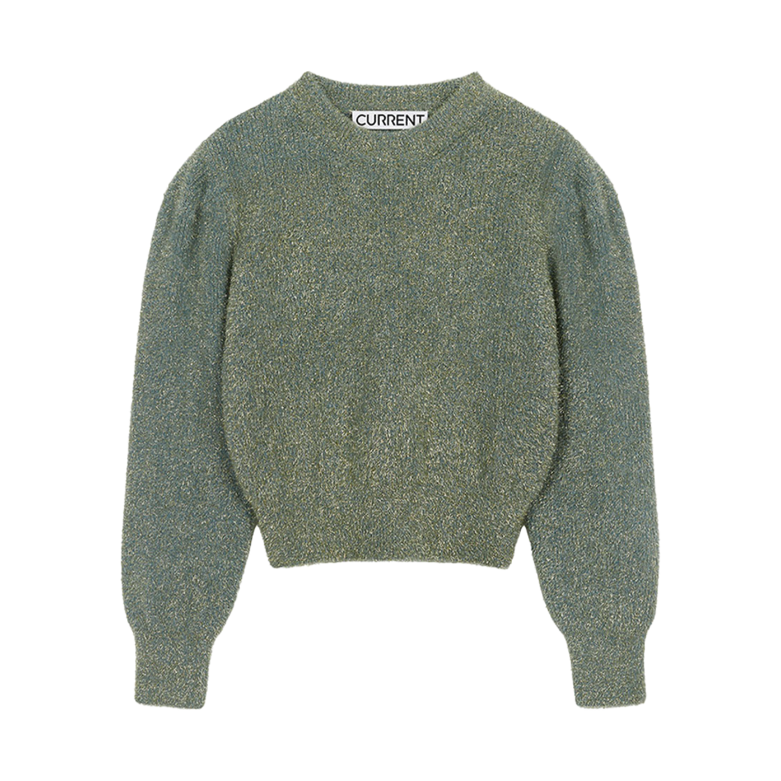 커렌트 메탈릭 퍼프 니트 민트(Current Metallic Puff Knit Mint)