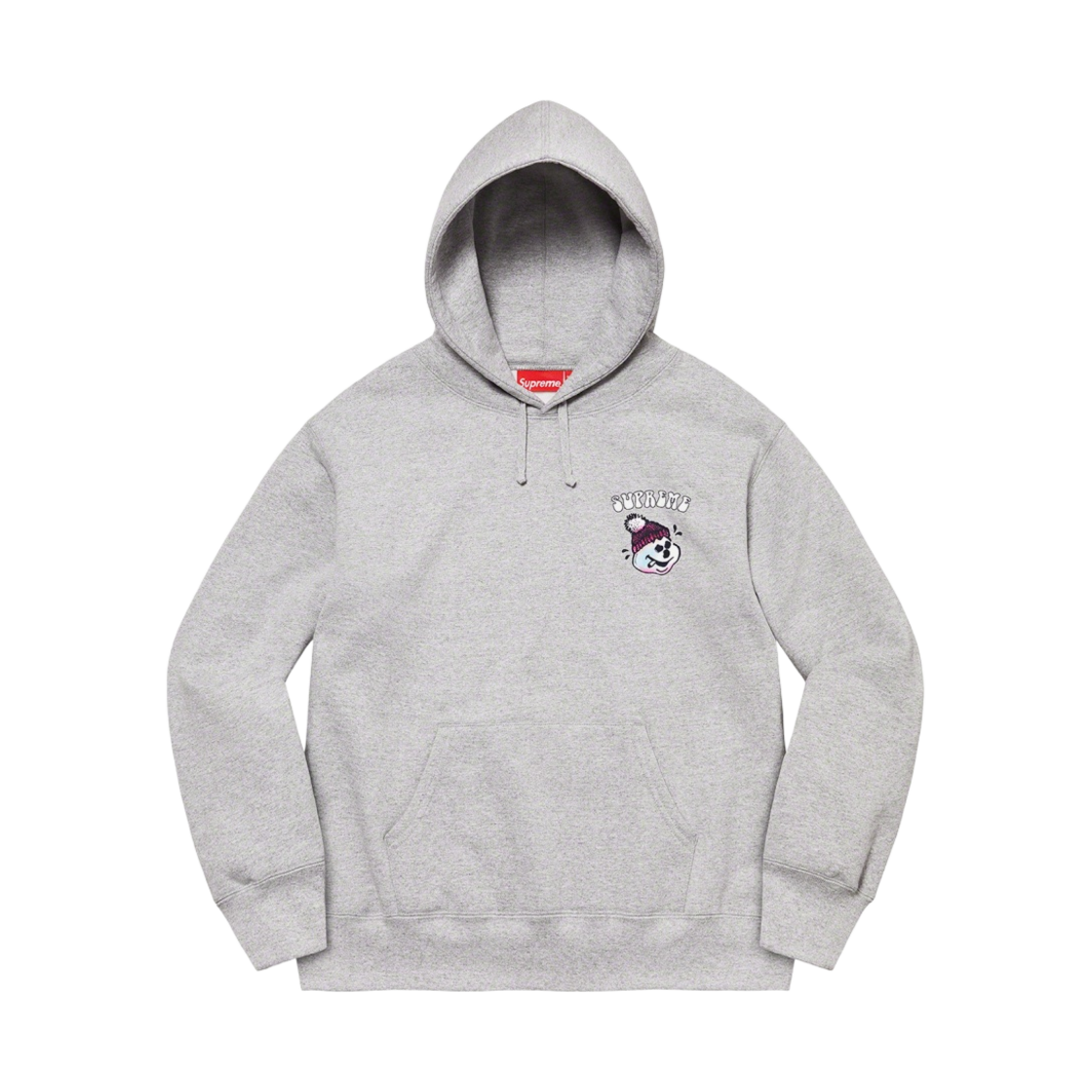 슈프림 스노우맨 후드 스웨트셔츠 헤더 그레이 - 21FW(Supreme Snowman Hooded Sweatshirt Heather Grey - 21FW) - 2